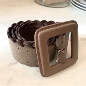 Anthropologie Scalloped Wide Belt